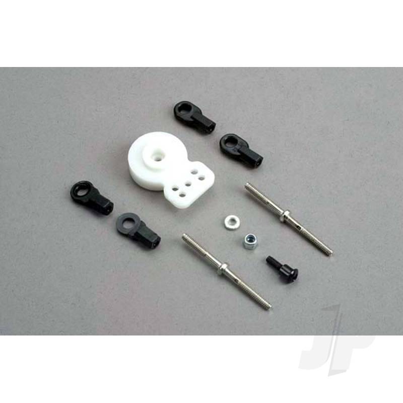 Servo saver / servo saver center link (2pcs) / rod ends / tie rods (44mm turnbuckles)