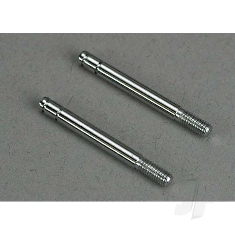 Shock shafts steel chrome finish (29mm) (front) (2pcs)