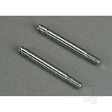 Shock shafts steel chrome finish (29mm) (front) (2pcs)