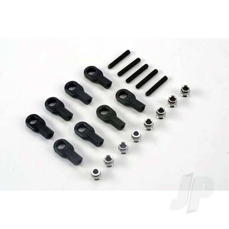 Tie rod set steering / rear camber links (2pcs) rod ends (8pcs) / hollow ball connectors (8pcs)