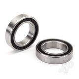 Ball bearing black rubber sealed stainless (20x32x7mm) (2pcs)