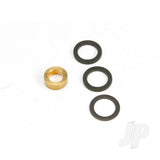 Washer 7x10x1.0 (2pcs) 7x10x0.5 (1pc) black steel (shims for flywheel spacing) washer 5x8.2.8 brass (1pc) (shim for clutch bell spacing) for Revo Big Block Kit