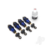 Shocks GTR aluminium blue-anodized (fully assembled with out springs) (4pcs)