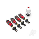 Shocks GTR aluminium red-anodized (fully assembled with out springs) (4pcs)