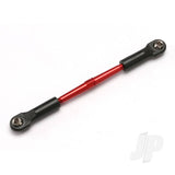 Turnbuckle aluminium (red-anodized) front toe link 61mm (1pc) (assembled with rod ends and hollow balls) (see part 5539X for complete set of Jato aluminium turnbuckles)