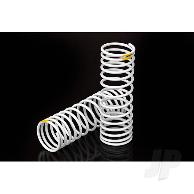 Springs front (white) (progressive +20% rate yellow stripe) (2pcs)