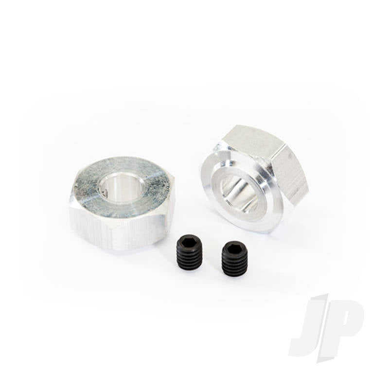 Aluminium hex wheel hubs (2pcs) / 5x6 GS (2pcs)