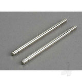 Shock shafts steel chrome finish (front) (2pcs)