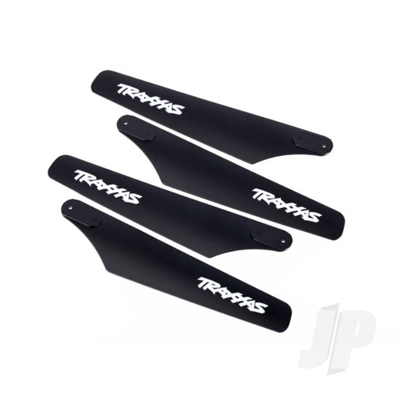 Rotor blade set upper & lower (black) (4pcs)