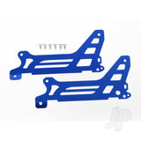 Main frame side plate outer (2pcs) (blue-anodized) (Aluminium) / screws (6pcs)