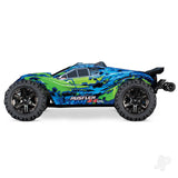 Traxxas Green Rustler 4X4 VXL 1:10 4WD RTR Brushless Electric Stadium Truck (+ TQi 2-ch/ TSM/ VXL-3s/ Velineon 3500Kv)