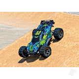 Traxxas Green Rustler 4X4 VXL 1:10 4WD RTR Brushless Electric Stadium Truck (+ TQi 2-ch/ TSM/ VXL-3s/ Velineon 3500Kv)