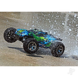 Traxxas Green Rustler 4X4 VXL 1:10 4WD RTR Brushless Electric Stadium Truck (+ TQi 2-ch/ TSM/ VXL-3s/ Velineon 3500Kv)