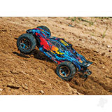 Traxxas Red Rustler 4X4 VXL 1:10 4WD RTR Brushless Electric Stadium Truck (+ TQi 2-ch/ TSM/ VXL-3s/ Velineon 3500Kv)