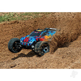 Traxxas Red Rustler 4X4 VXL 1:10 4WD RTR Brushless Electric Stadium Truck (+ TQi 2-ch/ TSM/ VXL-3s/ Velineon 3500Kv)