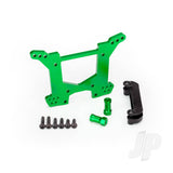 Shock tower rear 7075-T6 aluminium (green-anodized) (1pc) / body mount bracket (1pc)