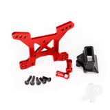 Shock tower front 7075-T6 aluminium (red-anodized) (1pc) / body mount bracket (1pc)