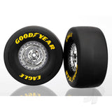 Tyres & Wheels assembled glued (chrome wheels slick Tyres (S1 compound) foam inserts) (rear) (2pcs)