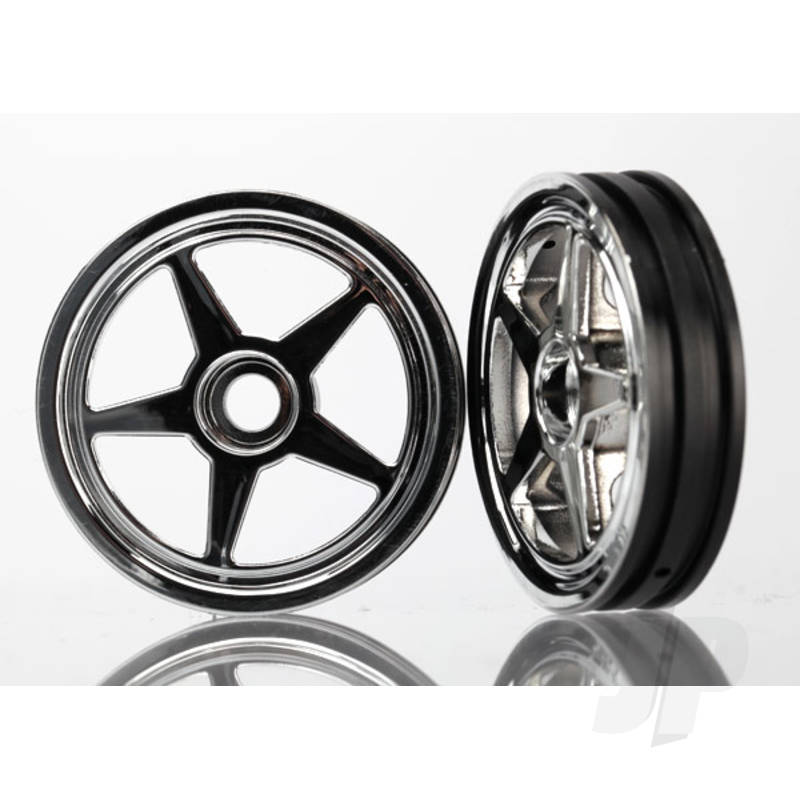 Wheels 5-spoke (chrome) (front) (2pcs)