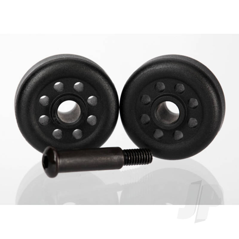 Wheels (2pcs) / axle (1pc) (for wheelie bar #6978)