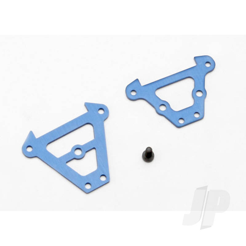 Bulkhead tie bars front & rear (blue-anodized aluminium) / 2.5x6 CS (1pc)