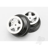 Wheels SCT satin chrome beadlock style dual profile (1.8in inner 1.4in outer) (2pcs)