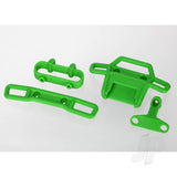 Bumper front (1pc) rear (1pc) / bumper support front (1pc) rear (1pc) (green)