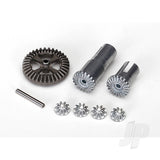 Gear set Differential metal (output gears (2pcs) / spider gears (4pcs) / ring 35T (1pc) / 2x14.8mm pin (1pc))