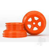 Wheels SCT orange beadlock style dual profile (1.8in inner 1.4in outer) (2pcs)