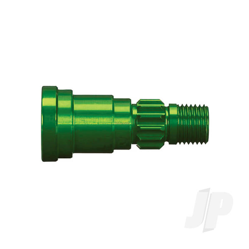 Stub axle aluminium (green-anodized) (1pc) (use only with #7750 driveshaft)