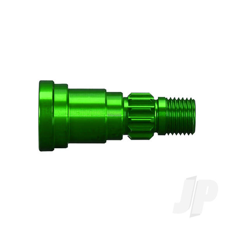 Stub axle aluminium (green-anodized) (1pc) (use only with #7750X driveshaft)