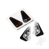 Tail light housing (2pcs) / lens (2pcs) / decals (left & right) (fits #8011 body)