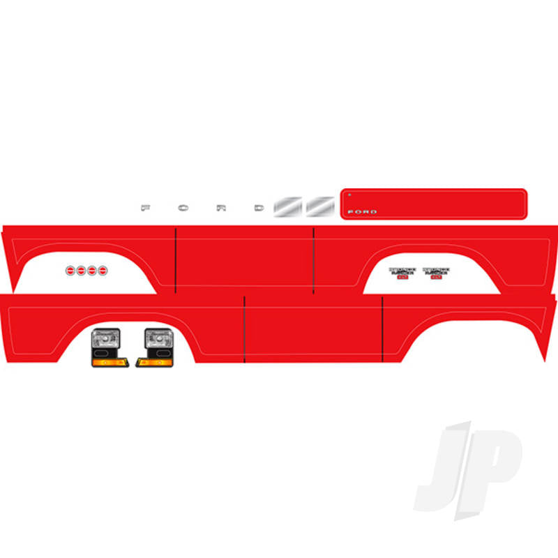 Decal sheet Bronco red (fits #8010 body)