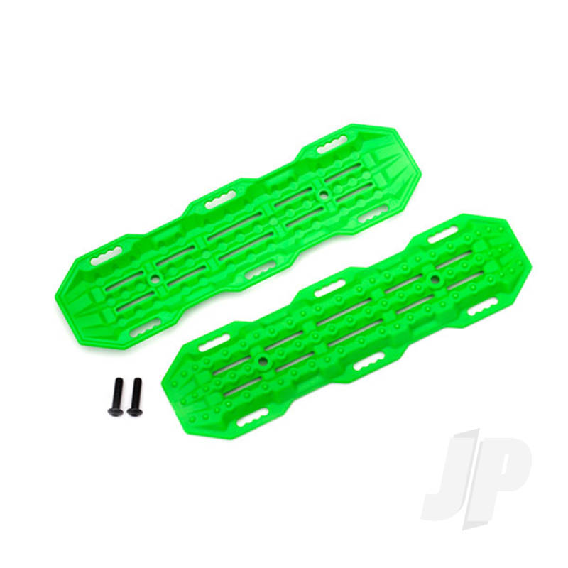 Traction boards green / mounting hardware