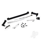 Door handles left right & rear tailgate / windshield wipers left & right / retainers (2pcs) / 1.6x5 BCS (self-tapping) (7pcs) (fits #8130 body)