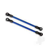 Suspension links front lower blue (2pcs) (5x104mm powder coated steel) (assembled with hollow balls) (for use with #8140X TRX-4 Long Arm Lift Kit)