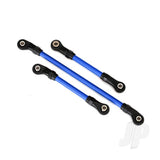 Steering link 5x117mm (1pc) / draglink 5x60mm (1pc) / panhard link 5x63mm (blue powder coated steel) (assembled with hollow balls) (for use with #8140X TRX-4 Long Arm Lift Kit)