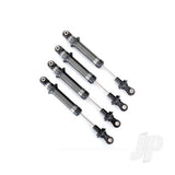 Shocks GTS silver aluminium (assembled with out springs) (4pcs) (for use with #8140 TRX-4 Long Arm Lift Kit)