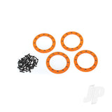 Beadlock rings orange (2.2in) (Aluminium) (4pcs) / 2x10 CS (48)