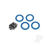 Beadlock rings blue (1.9in) (Aluminium) (4pcs) / 2x10 CS (48)