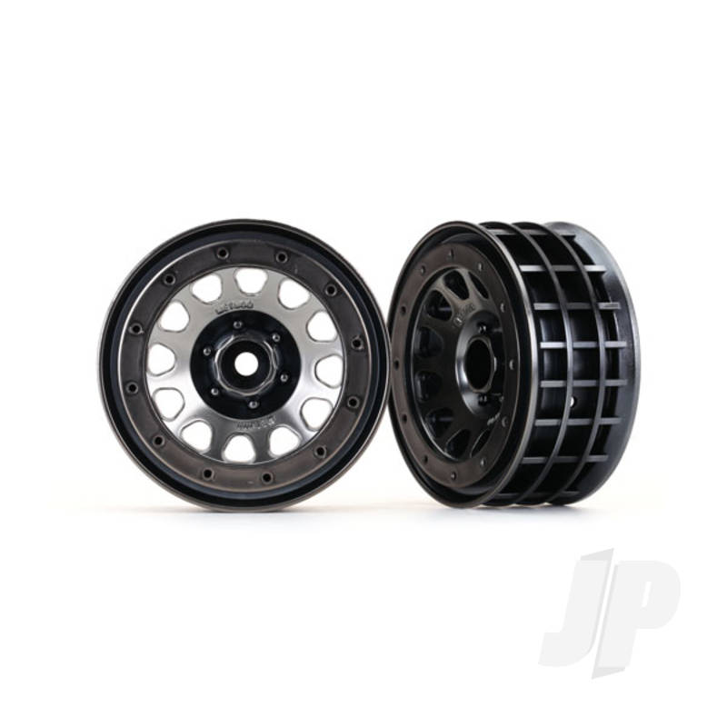 Wheels Method 105 2.2in (black chrome beadlock) (beadlock rings sold separately)