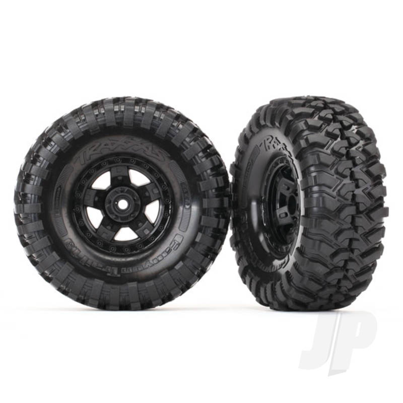 Tyres & Wheels assembled glued (TRX-4 Sport wheels Canyon Trail 1.9 Tyres) (2pcs) (TRXW)