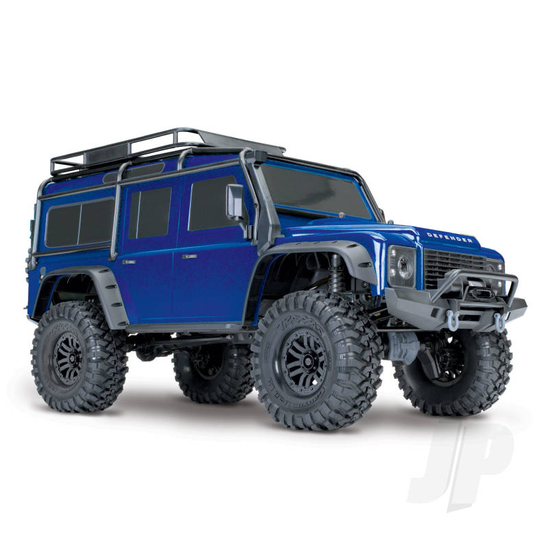 Blue TRX-4 Land Rover Defender 1:10 4WD Electric Trail Crawler RTD (+ TQi  XL-5 HV Titan 550)