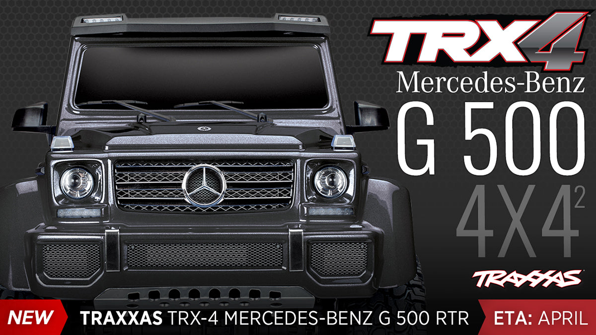 Traxxas TRX-4 Mercedes G 500 4X4² RTR  - BLACK FINISH (less Battery and Charger)