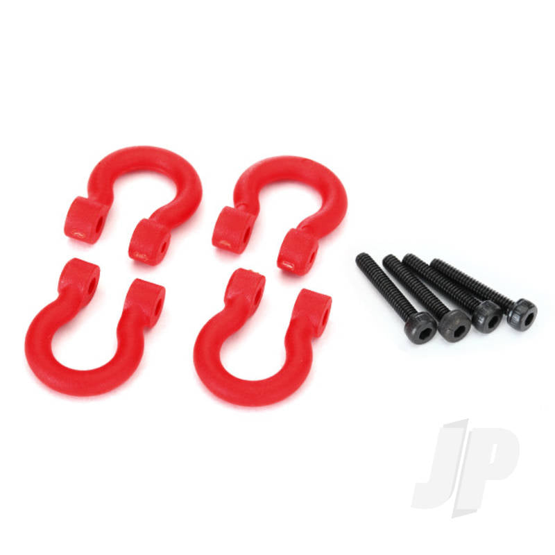 Bumper D-rings red (front or rear) / 2.0x12 CS (4pcs)