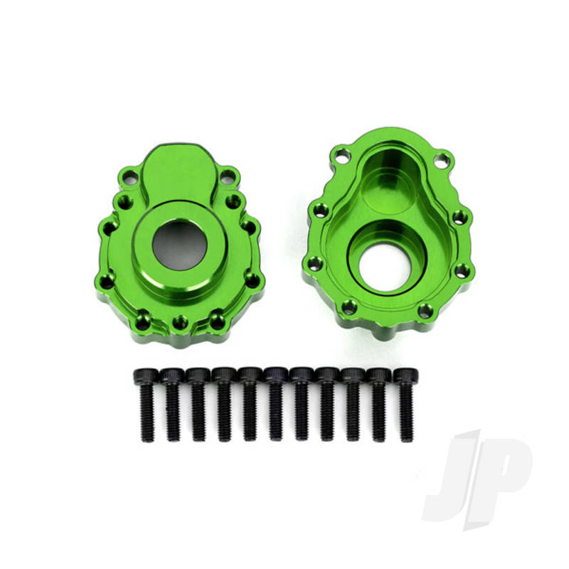 Portal housings outer 6061-T6 aluminium (green-anodized) (2pcs) / 2.5x10 CS (12pcs)