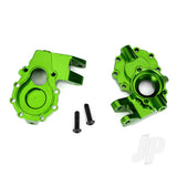 Portal housings inner (front) 6061-T6 aluminium (green-anodized) (2pcs) / 3x12 BCS (2pcs)