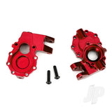 Portal housings inner (front) 6061-T6 aluminium (red-anodized) (2pcs) / 3x12 BCS (2pcs)