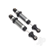 Shocks GTS silver aluminium (assembled with spring retainers) (2pcs)