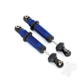 Shocks GTS aluminium (blue-anodized) (assembled with spring retainers) (2pcs)